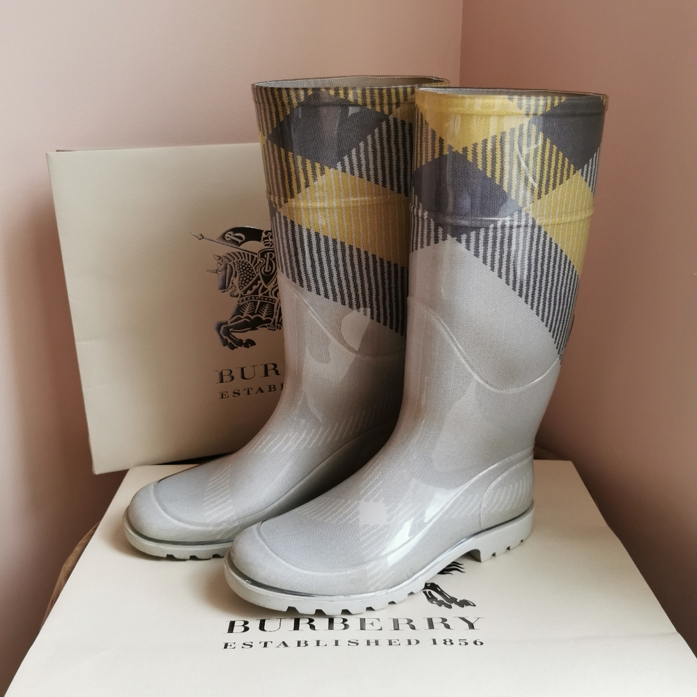 Burberry Check Rain Boot